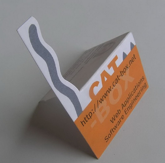 cat box business card